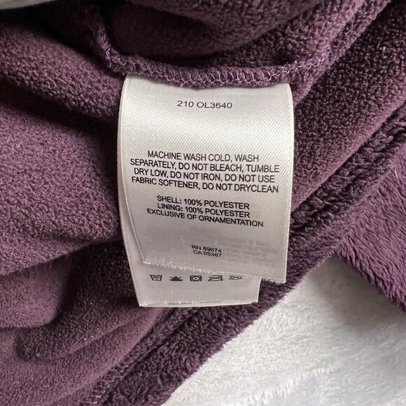Mountain Hard Wear Fleece Jacket Hooded Women's Small Purple Fuzzy Full Zip - Picture 15 of 15